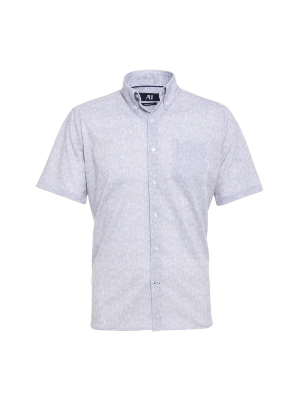 American Heritage Melange Grey Double Faced Knit Shirt